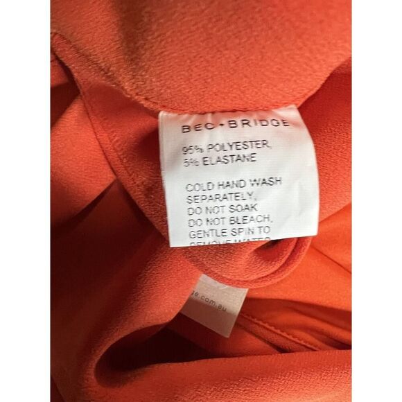 BEC & BRIDGE CLOVER TOP & MIDI SKIRT SET NECTARINE ORANGE SIZE 12 NEW - Picture 11 of 12